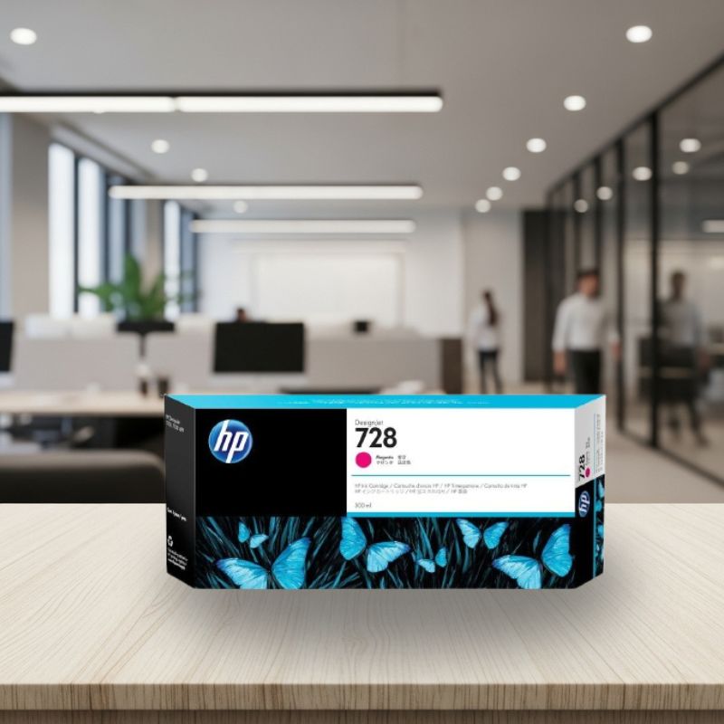 Cartucho De Tinta Hp 728 Magenta 300Ml F9K16A