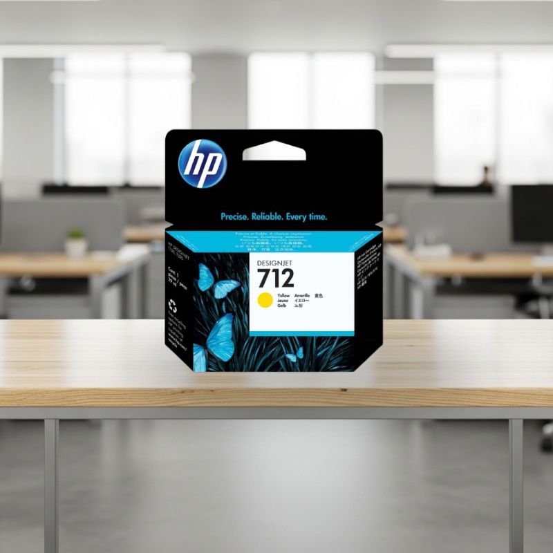Cartucho de Tinta HP 712 Amarelo PLUK 29ml 3ED69A | Prelogica