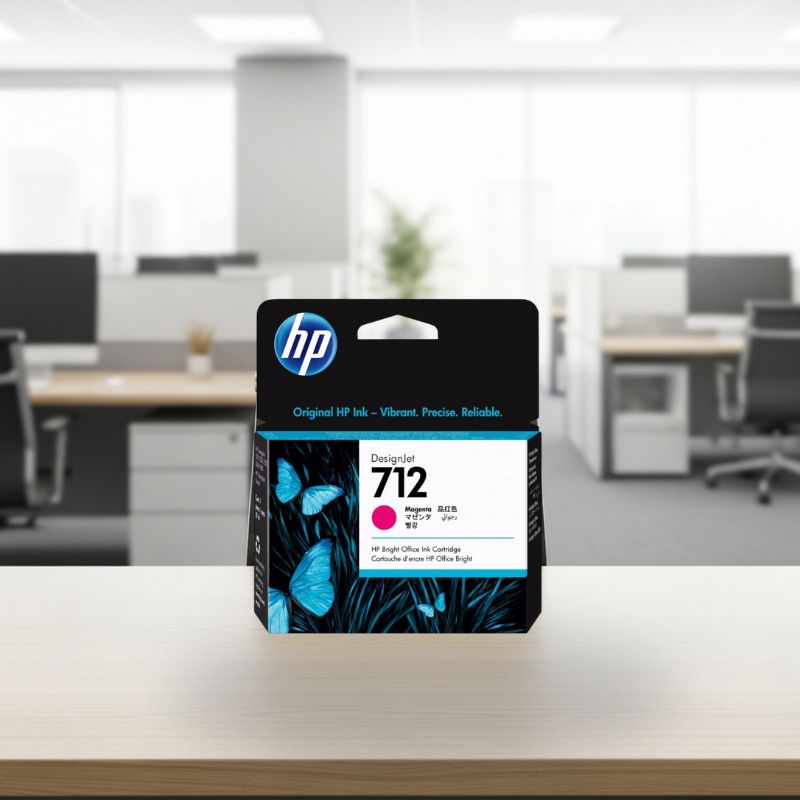 Cartucho De Tinta Hp 712 Magenta Pluk 29Ml 3Ed68A