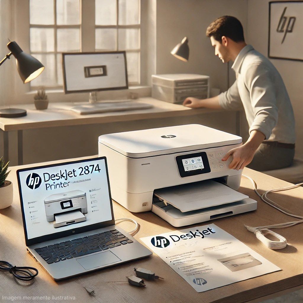 Como Configurar Sua Impressora HP DeskJet 2874 em Minutos Como Configurar Sua Impressora HP DeskJet 2874 em Minutos